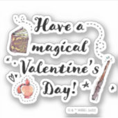 バレンタインデーの魔法の日を過ごす シール (正面)