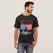 バレンタインデーの魚 Tシャツ (正面フル)