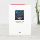 バレンタインデーの鳩のペア シーズンカード (裏面)