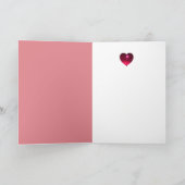 バレンタインデーの鳩のペア シーズンカード (内部)