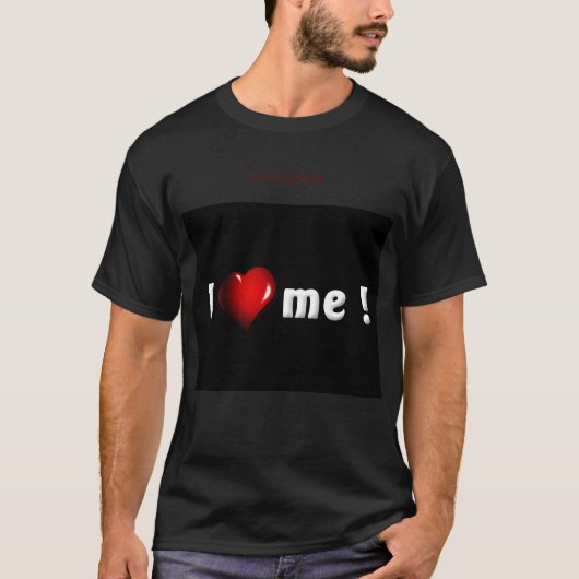 バレンタインデーの黒Tシャツ Tシャツ (正面)