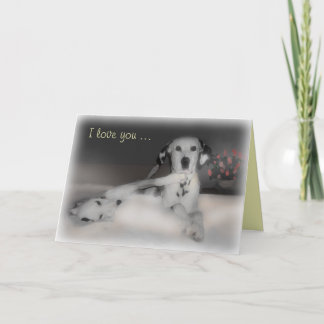 バレンタインデーのDalsの~の挨拶状 シーズンカード