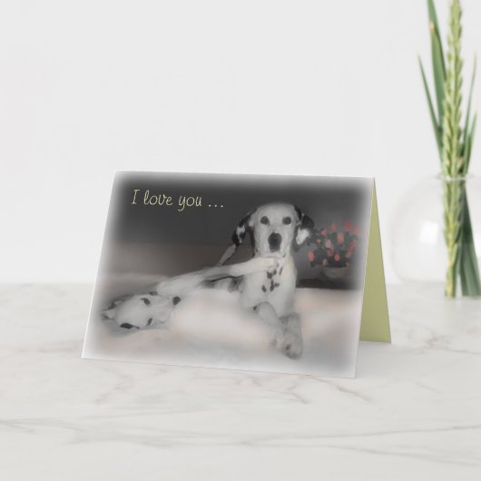 バレンタインデーのDalsの~の挨拶状 シーズンカード (正面)