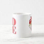 バレンタインデーのLOVEフォト コーヒーマグカップ (中央)