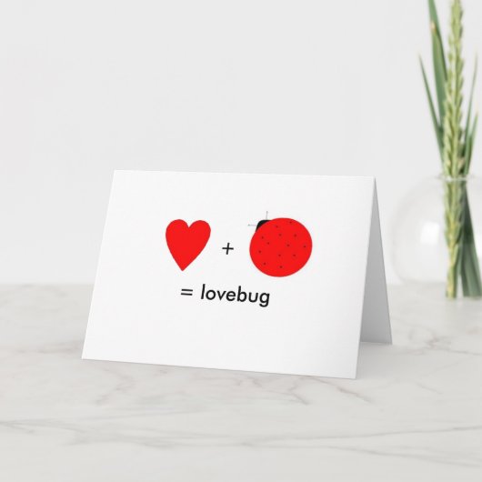 バレンタインデーのlovebugカード シーズンカード (正面)
