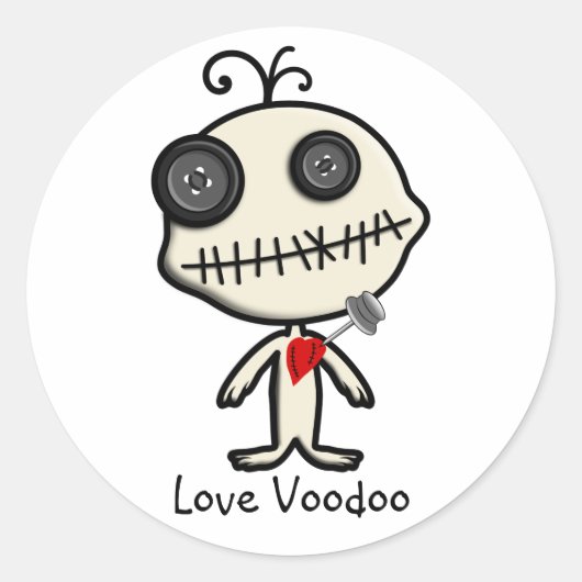 バレンタインデーのPinを付け、それとされて下さい ラウンドシール (正面)