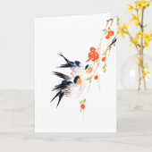 バレンタインデーのQixiの中国のなフェスティバル カード (黄色い花)