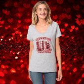 バレンタインデーのVネックTシャツの予約 Tシャツ