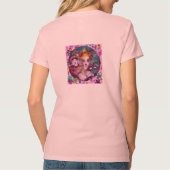 バレンタインデーのVENETIAN仮装モノグラムS文字 Tシャツ (裏面)