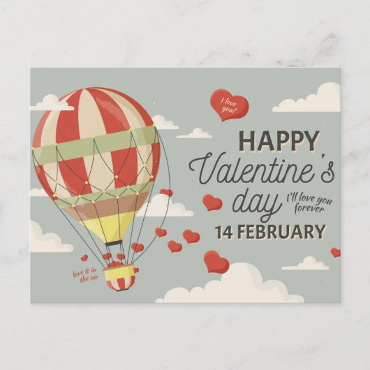 バレンタインデーはがき ポストカード (正面)