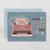 バレンタインデーはがき ポストカード (正面/裏面)