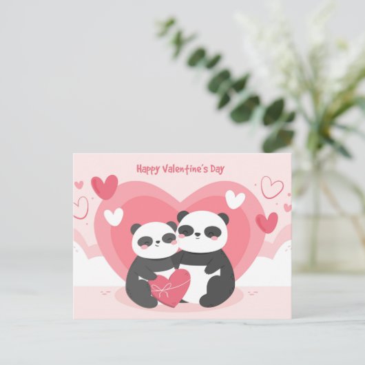 バレンタインデーはがき ポストカード (スタンド正面)