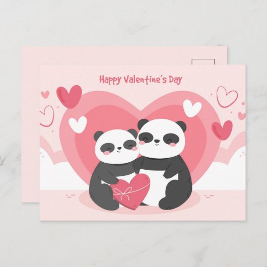 バレンタインデーはがき ポストカード (正面/裏面)