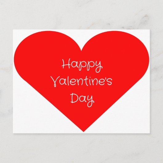 バレンタインデーはがき ポストカード (正面)