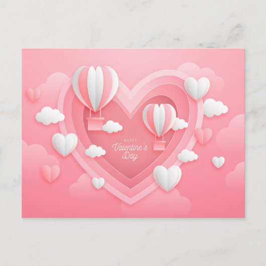 バレンタインデーはがき ポストカード (正面)