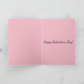 バレンタインデーはちみつ蜂かわいいグリーティングカード シーズンカード (内部)