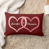 バレンタインデーは一流のハート愛芸術をつなぎます ランバークッション (ブランケット)