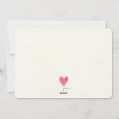 バレンタインデーは写真カードを風船のようにふくらませます シーズンカード (裏面)