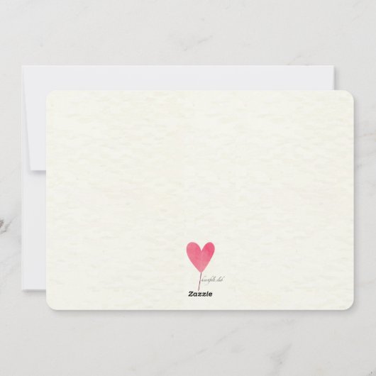 バレンタインデーは写真カードを風船のようにふくらませます シーズンカード (裏面)