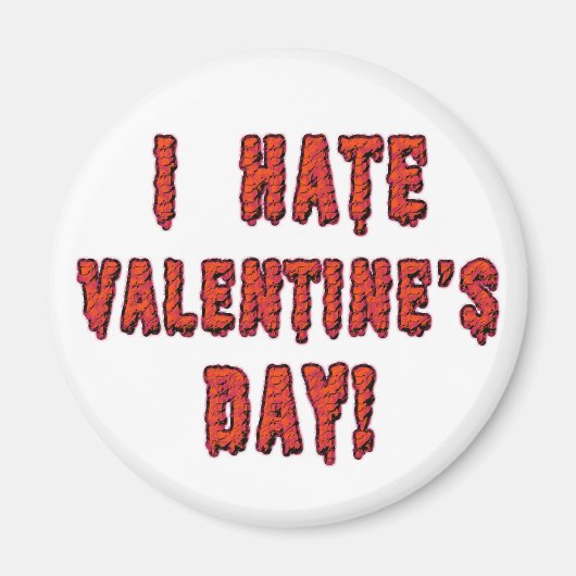 バレンタインデーは大嫌い マグネット (正面)