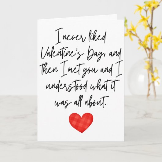 バレンタインデーは好きになれなかった  折り畳まれた カード (黄色い花)