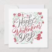 バレンタインデーは私と一緒にハガキサンキューキ サンキューカード (裏面)