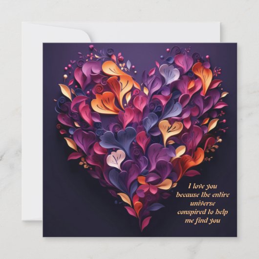 バレンタインデーは私と一緒にハガキサンキューキ サンキューカード (正面)