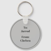 バレンタインデーは私のキーチェーンを愛している キーホルダー (裏面)