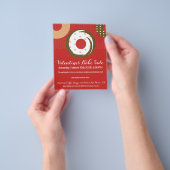 バレンタインデーは販売の慈善のイベントを焼きます チラシ (手)