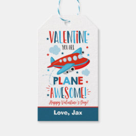 バレンタインデーは飛行機素晴らし飛行機学校 ギフトタグ