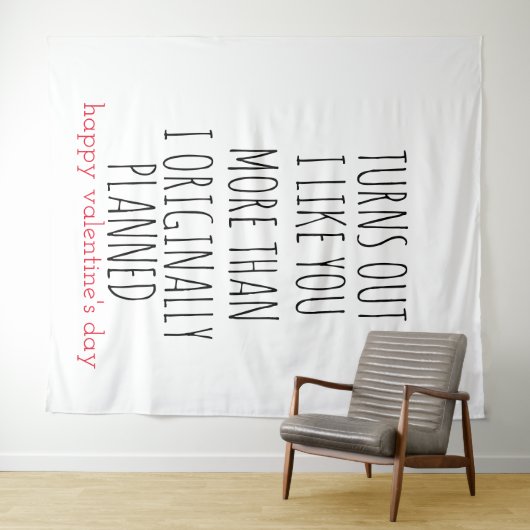 バレンタインデーは、私はあなたの方が好きだと分かった タペストリー (インサイチュ(横))