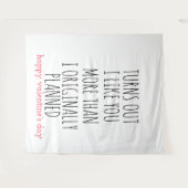 バレンタインデーは、私はあなたの方が好きだと分かった タペストリー (正面(横))