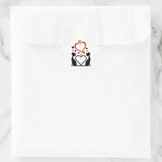 バレンタインデーはPew Pew 星シール (バッグ)