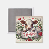 バレンタインデーふくらはぎ(フローラ配置) マグネット (正面/裏面)