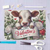 バレンタインデーふくらはぎ(フローラ配置) 薄葉紙 (クラフト)