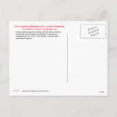 バレンタインデーへの愛の束 シーズンポストカード (裏面)