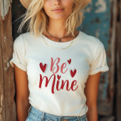 バレンタインデーべミン赤いハート Tシャツ