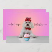 バレンタインデーまたはガレンティーンデーのパーティー招待状 招待状 (正面/裏面)