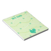 バレンタインデーまたはセントパトリックパーソナライズされたデー ノートパッド (アングル)