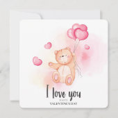 バレンタインデーをお祝い シーズンカード (正面)