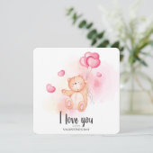 バレンタインデーをお祝い シーズンカード (スタンド正面)