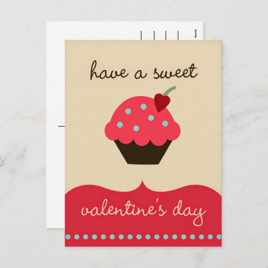 バレンタインデーをお願い!はがきおもしろい シーズンポストカード (正面/裏面)