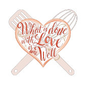 バレンタインデーをテーマにしたエプロン – キッチンギフト エプロン