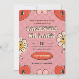 バレンタインデーをテーマにした赤ちゃんシャワーの招待状 シーズンカード