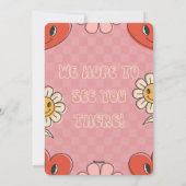 バレンタインデーをテーマにした赤ちゃんシャワーの招待状 シーズンカード (裏面)