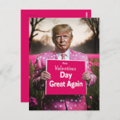 バレンタインデーを再素晴らし開 ポストカード (正面/裏面)