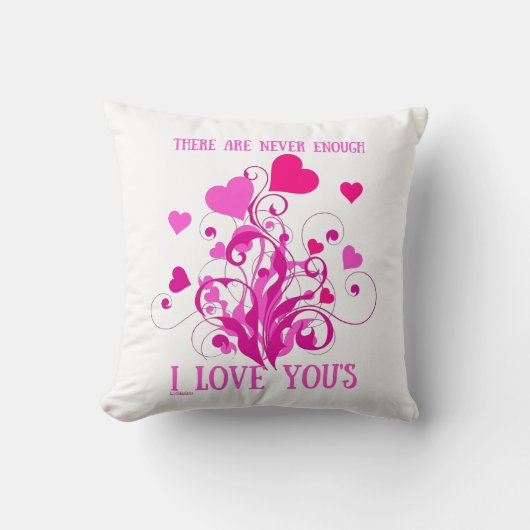 バレンタインデーを愛してる人は絶対に無い クッション (正面)