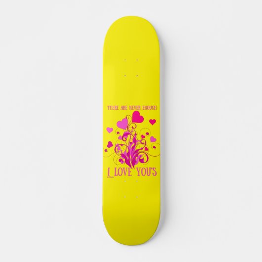 バレンタインデーを愛してる人は絶対に無い スケートボード (正面)