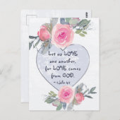 バレンタインデーを愛し合おう ポストカード (正面/裏面)