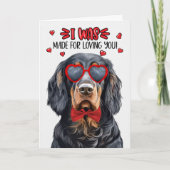 バレンタインデーを愛すために作られたゴードン・セッター シーズンカード (正面)